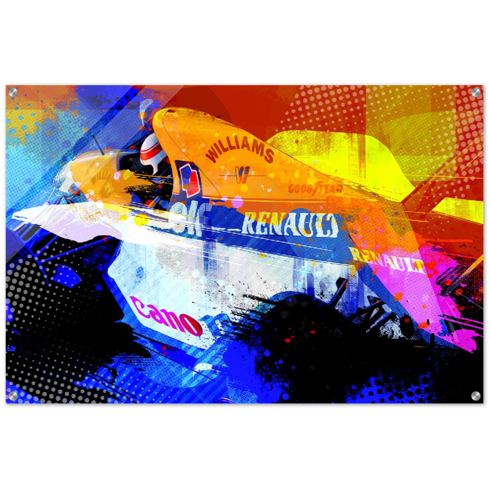 Williams Renault Acrylic Print - Unique Collection Limited Series